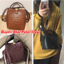 Bags women winter small crocodile pattern bucket shoulder genuine leather handbags messenger