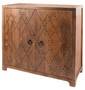 Plaid Nail Head Cabinet With Bronze Finish - Style: 7498012