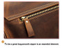 Briefcase male vintage real leather messenger shoulder portfolio laptop bag case office handbag