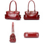 Handbags women vintage shoulder real genuine leather zipper luxury designer messenger