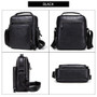 Bag men genuine leather shoulder 9.7""ipad casual messenger handbag crossbody