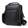 Bag men genuine leather shoulder 9.7""ipad casual messenger handbag crossbody