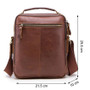 Bag men genuine leather shoulder 9.7""ipad casual messenger handbag crossbody