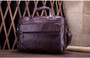 Briefcases men genuine leather handbag 15""laptop messenger shoulder crossbody business portfolio