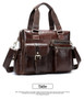 Briefcases male westal genuine leather messenger shoulder casual laptop computer bags for documents