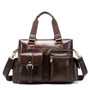 Briefcases male westal genuine leather messenger shoulder casual laptop computer bags for documents