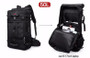 Backpack men designer travel large capacity 50L versatile multifunctional waterproof luggage for 17"" laptop