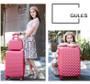 Rolling suitcase women 2pcs/set fashion 20/22/24/28 inch students trolley cosmetic bag case travel spinner password luggage