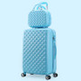 Rolling suitcase women 2pcs/set fashion 20/22/24/28 inch students trolley cosmetic bag case travel spinner password luggage