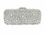 Clutch women crystal bag evening party minaudiere box purse bridal flower rhinestones handbag