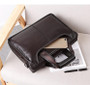 Handbag men's genuine leather shoulder bag brand business laptop briefcase crossbody messenger