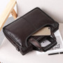 Handbag men's genuine leather shoulder bag brand business laptop briefcase crossbody messenger