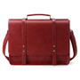 Briefcases women pu leather vintage messenger handbags bags school shoulder for 15.6 inch laptop