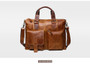 Handbags male real genuine leather designer vintage laptop briefcases office shoulder tote crossbody messenger