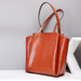 Handbags ladies vintage cowhide leather large casual tote fashion shoulder messenger