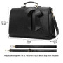 Briefcase women 15.6'' laptop messenger bag pu leather large vintage shoulder retro handbag crossbody