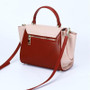 Bag women fashion genuine leather tote handbag trapeze panelled designer purses luxury shoulder