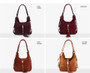 Handbag women real split suede leather shoulder bag leisure casual hobo messenger top-handle