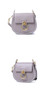 Handbag female fashion genuine leather cowhide shoulder designer annular metal ring crossbody