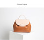 Bags women genuine leather casual handbags messenger doctor shoulder pumpkin sharp design cell phone wallet