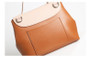 Bags women genuine leather casual handbags messenger doctor shoulder pumpkin sharp design cell phone wallet
