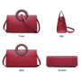 Handbags lady elegant cowhide stylish shoulder leather tote luxury messenger fashion brand purse