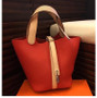 Handbag women tote bag genuine leather soft small luxury design bucket purse with lock