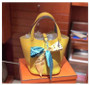 Handbag women tote bag genuine leather soft small luxury design bucket purse with lock