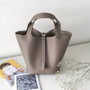 Handbag women tote bag genuine leather soft small luxury design bucket purse with lock
