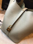 Handbag women tote bag genuine leather soft small luxury design bucket purse with lock