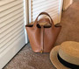 Handbag women tote bag genuine leather soft small luxury design bucket purse with lock