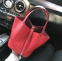 Handbag women tote bag genuine leather soft small luxury design bucket purse with lock