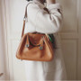 Bag women genuine leather large tote messenger fashion designer luxury brand shoulder handbag