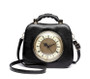 Handbags ladies personalized fun fashion clock shape leather luxury designer famous brands shoulder