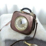 Handbags ladies personalized fun fashion clock shape leather luxury designer famous brands shoulder