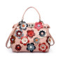 Bag woman flower handbags cow luxury flowers exquisite small leather shoulder diagonal fashion