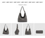 Bags for women genuine leather large capacity hobo shoulder soft real handbags casual messenger