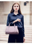 Bag women leather handbags casual trunk tote luxury brand shoulder large