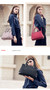 Bag women leather handbags casual trunk tote luxury brand shoulder large