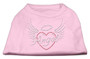 Angel Heart Rhinestone Dog Shirt