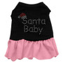 Santa Baby Rhinestone Dress Black With