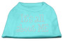 It's All About Me Rhinestone Shirts Aqua