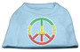 Rasta Peace Sign Shirts Baby Blue