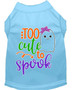 Too Cute To Spook-girly Ghost Screen Print Dog Shirt