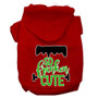 So Franken Cute Screen Print Dog Hoodie