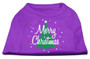 Scribbled Merry Christmas Screenprint Shirts