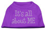 It's All About Me Rhinestone Shirts Purple