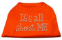 It's All About Me Rhinestone Shirts Orange