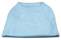 Stuck Up Pup Rhinestone Shirts Baby Blue