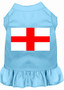 St. Georges Cross Screen Print Dress Baby Blue